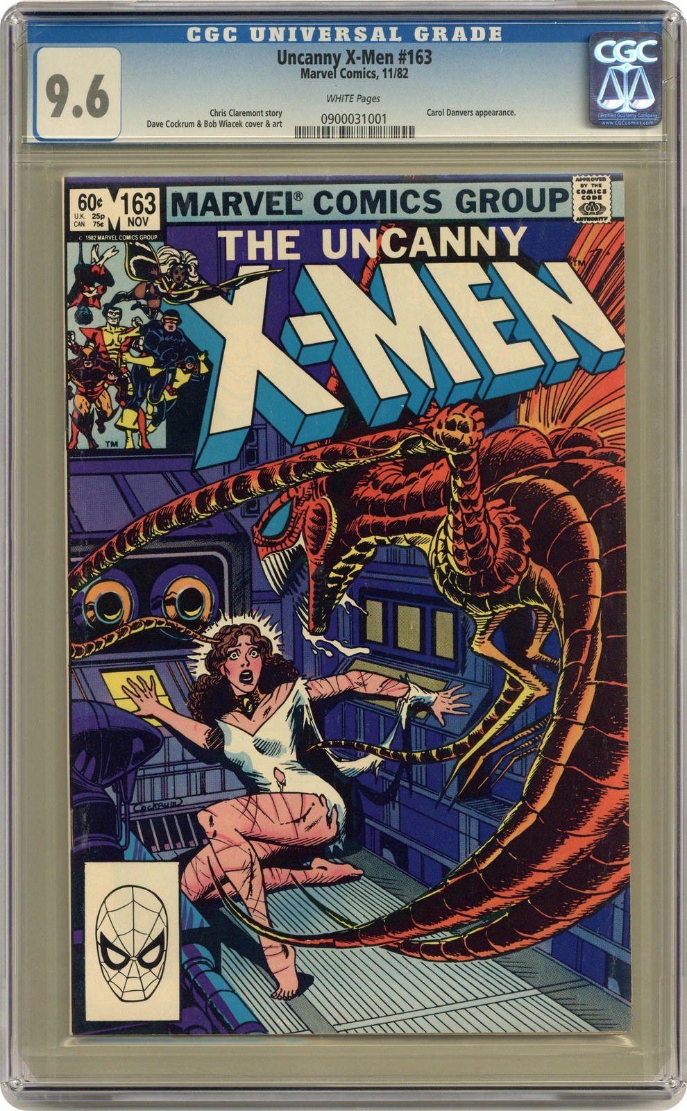 Uncanny X-Men #163D CGC 9.6 1982 0900031001