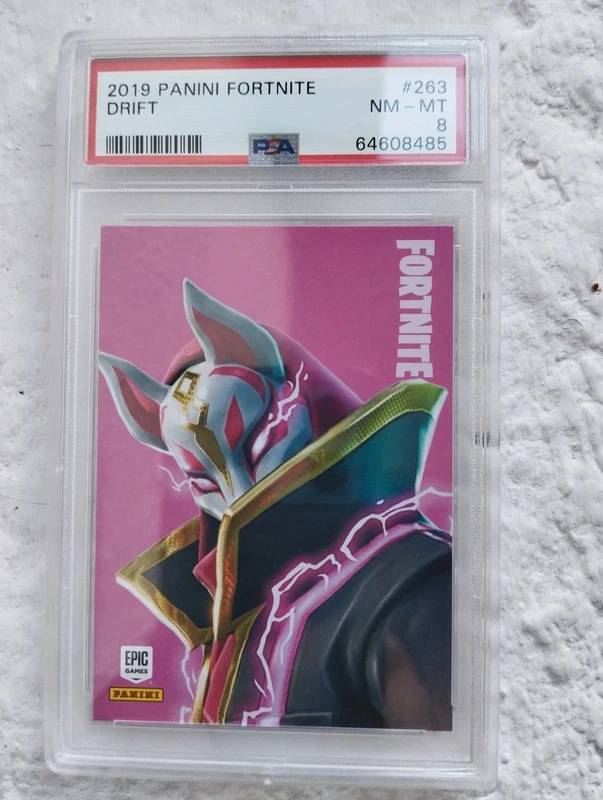 Carta Panini Fortnite Drift PSA 8
