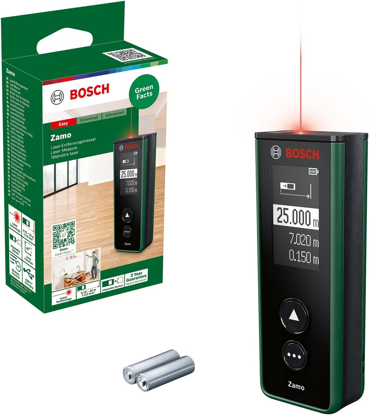 Distanziometro Laser Zamo 4A Generazione (Misurazione Facile E Precisa Fino a 25