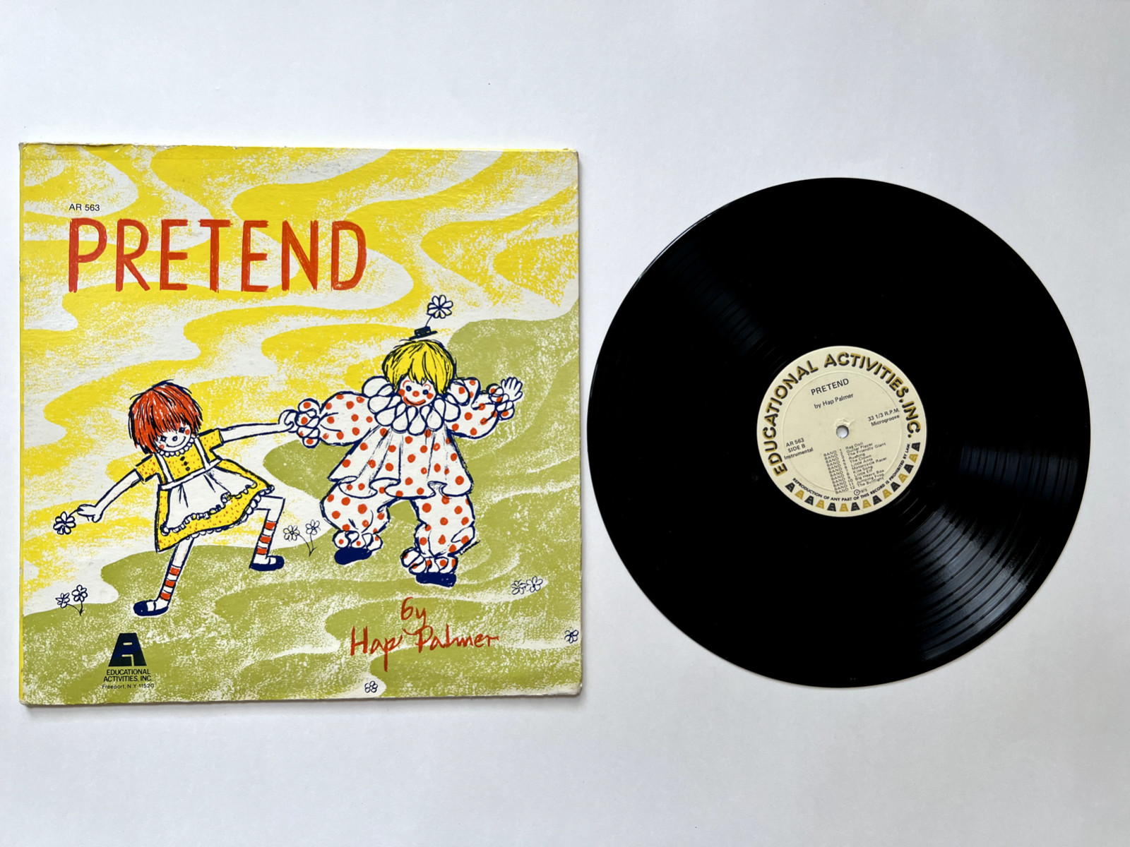 "Pretend" Hap Palmer Vinyl Album LP Educational Activities, Vintage, Ships Fast,