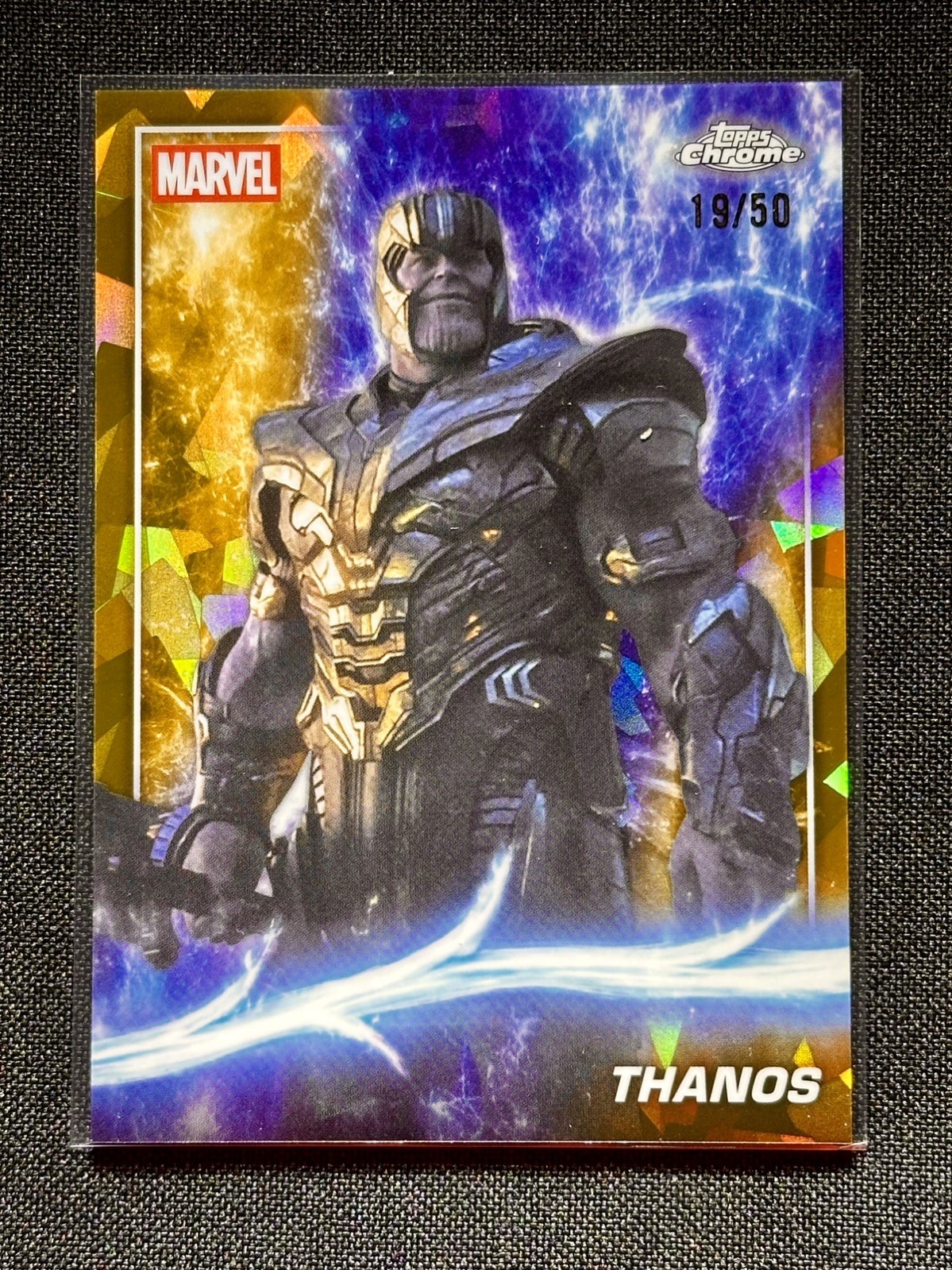 THANOS 2026 Topps Chrome Marvel Sapphire #100 ORO 19/25