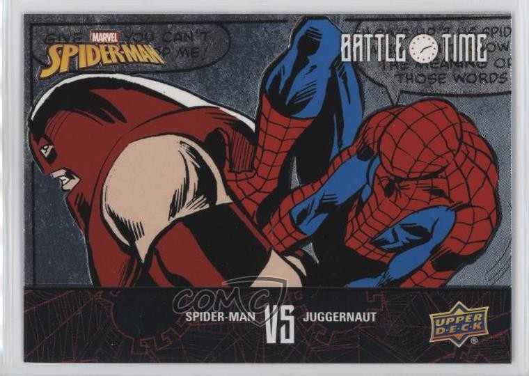 Upper Deck 2024 Marvel Battle Time Spider-Man vs Juggernaut #BT-15 g0d
