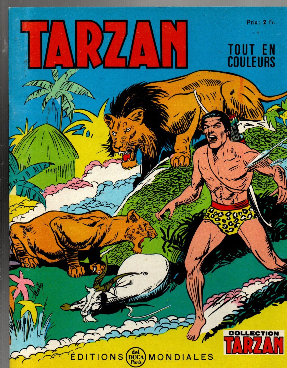 TARZAN Tout en couleurs n°21. Editions Mondiales  1966. Etat neuf