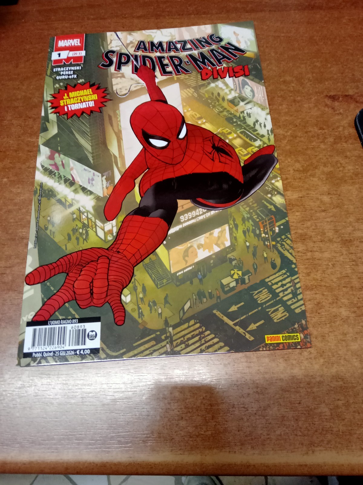 AMAZING SPIDER-MAN DIVISI N. 1 DI 3  PANINI COMICS   NUOVO