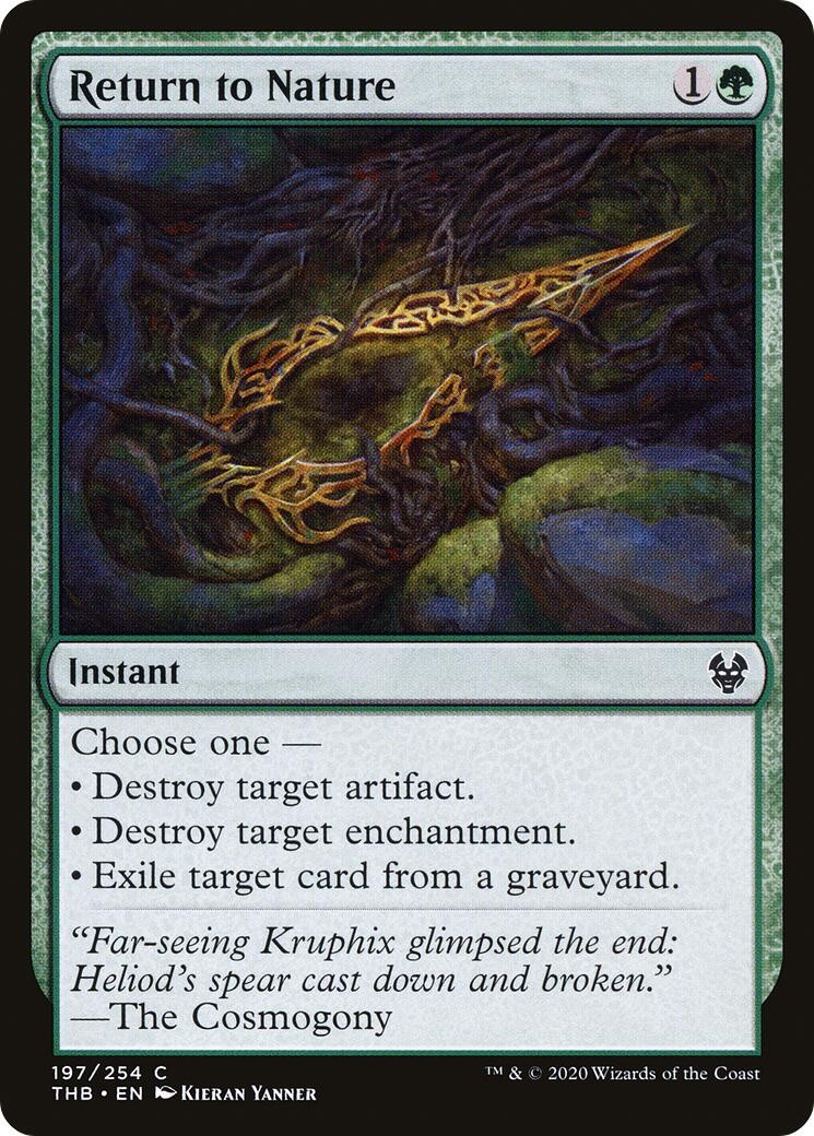 Return to Nature NM EN 197 Theros Beyond Death