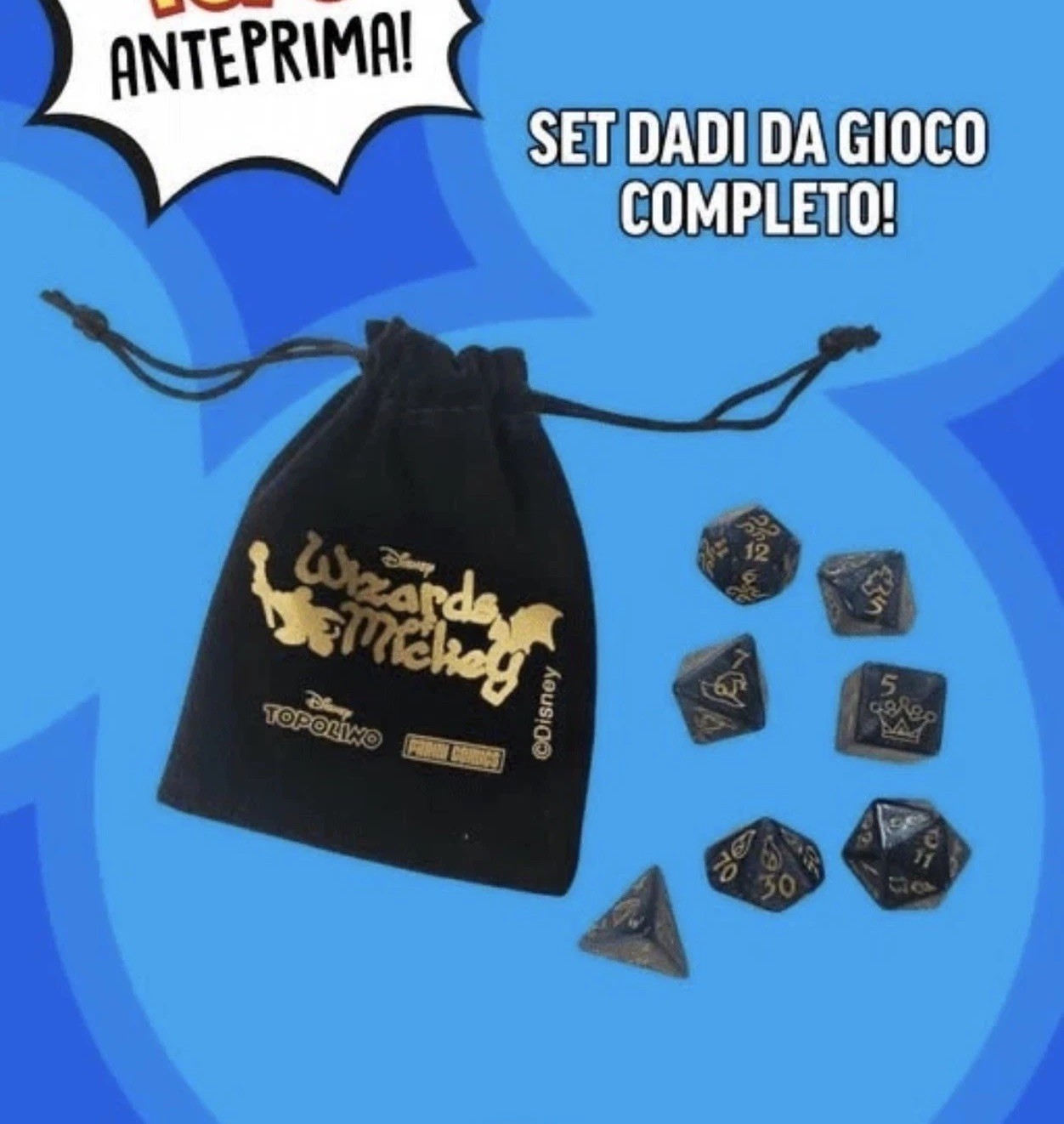 Topolino 3700 con i Dadi da Gioco di Wizards of Mickey