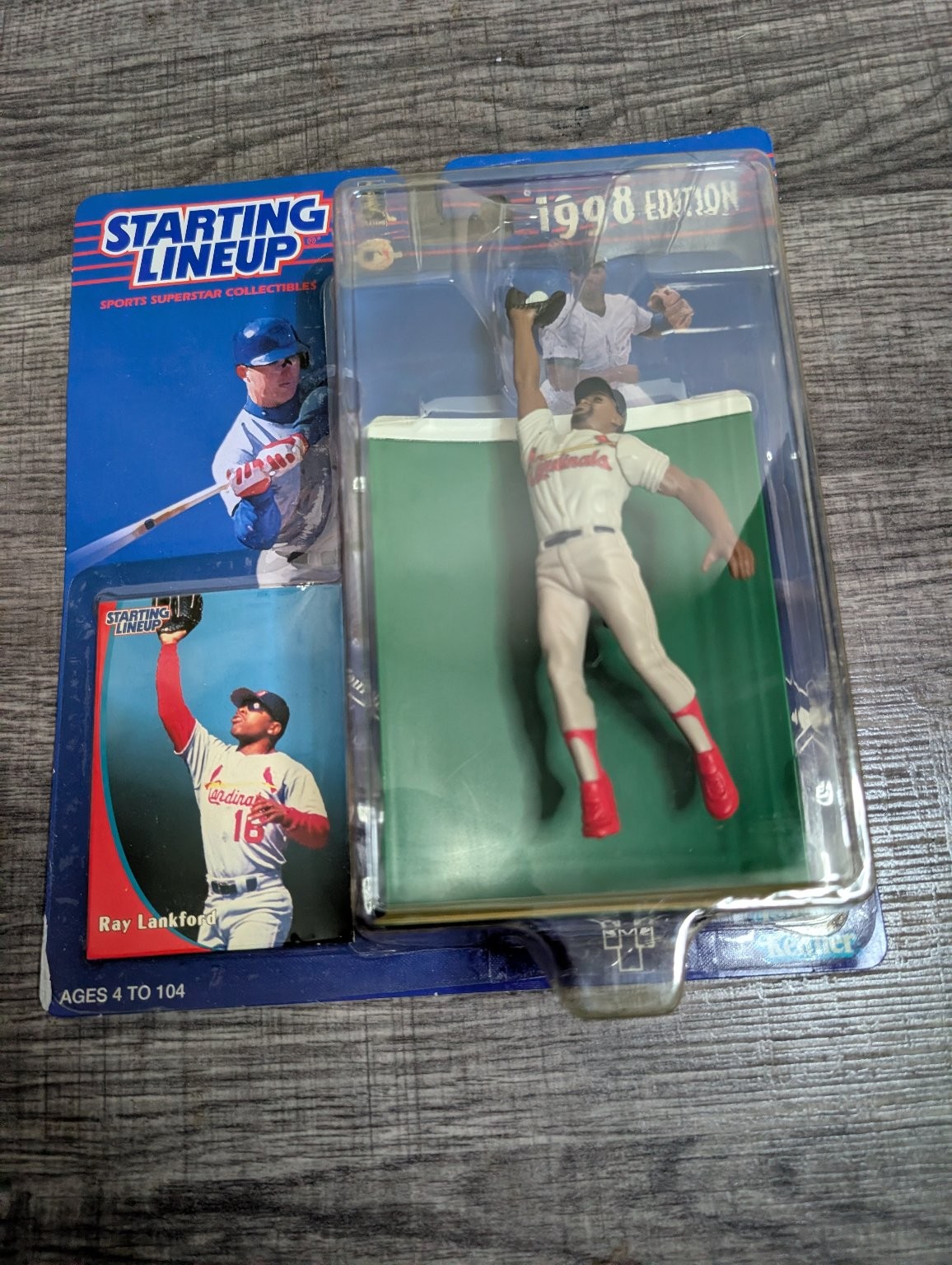 1998 Starting Lineup Ray Lankford St. Louis Cardinals MLB Baseball Action Figure