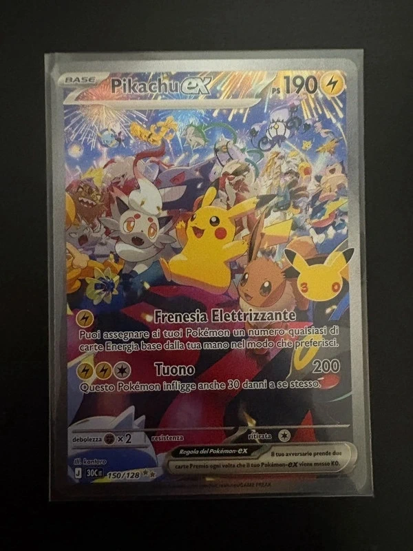 pokémon 30° anniversario Pikachu ex