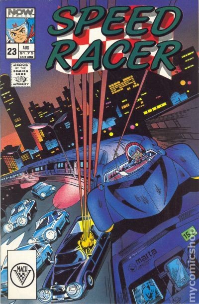 Speed Racer #23 VF- 7.5 1989 Immagine Stock