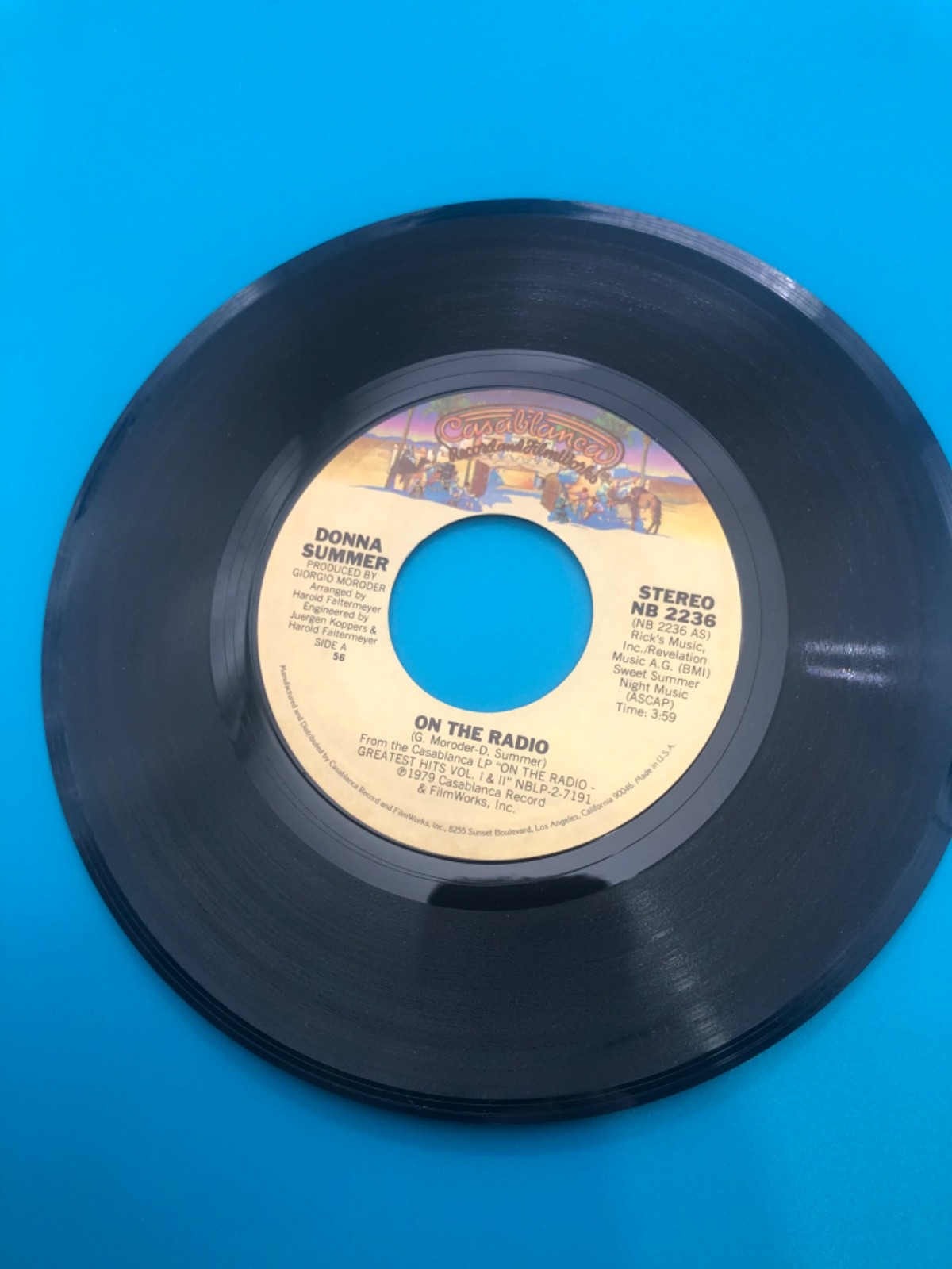 DONNA SUMMER On The Radio R&B SOUL 45 7" Record Vinyl Records NM