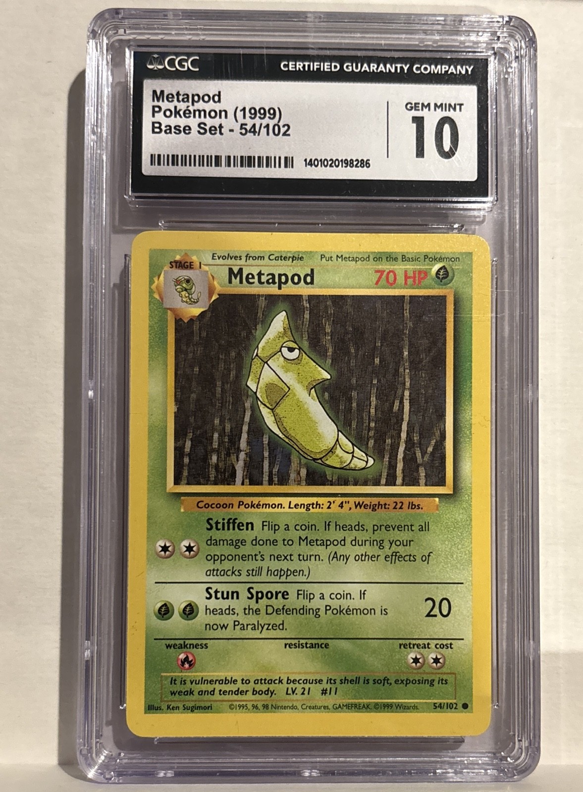 Metapod 054/102 Base Set Regular