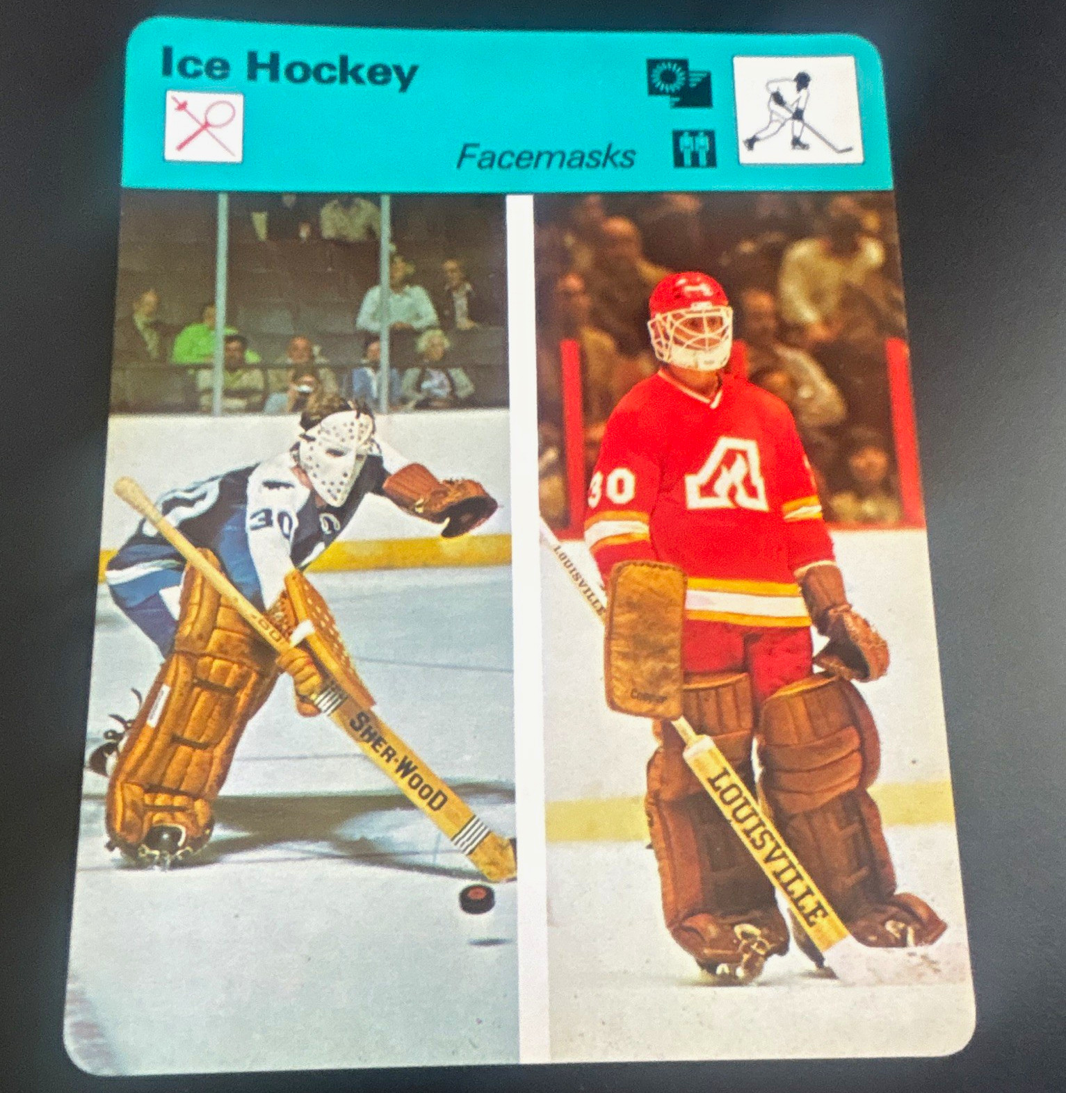 Edito-Service S.A. 1979 Focus on Sport Hockey su Ghiaccio Maschere #07 Checklist