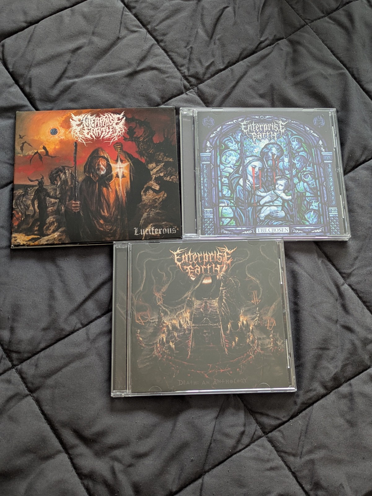 Enterprise Earth CD Lot The Chosen Luciferous Death An Anthology Deathcore Metal