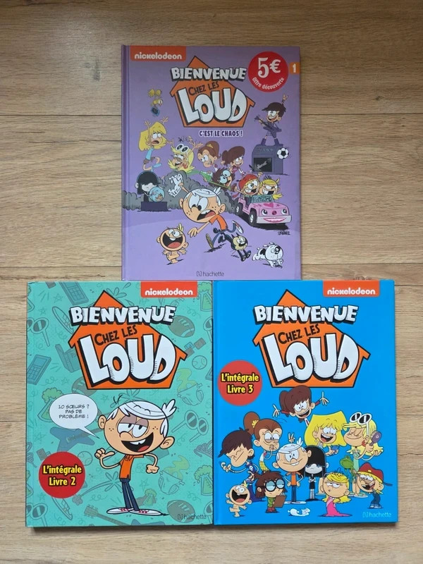 Bienvenue chez les Loud 1 + intégrale 2 et 3 lot BD jeunesse Nickelodeon
