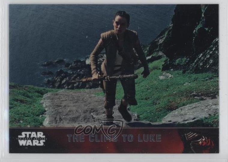 2016 Topps Star Wars: Il Risveglio della Forza Chrome Rey The Climb to Luke #100 0c3