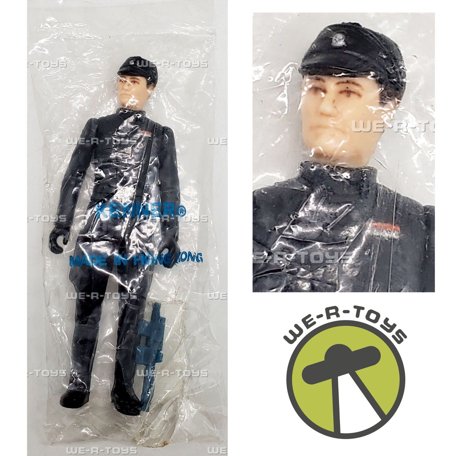 Vintage Kenner 1980 Star Wars ESB Imperial Commander Figure Hong Kong ESB-C Bag