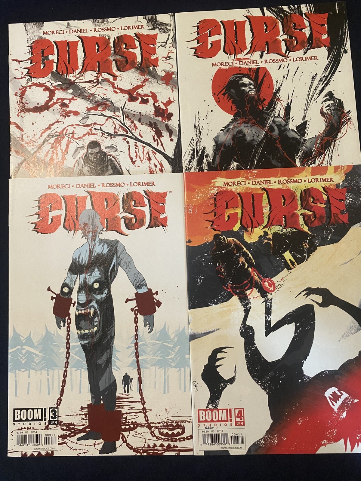 Curse (Boom! 2014) #1-4 Set Michael Moreci, Tim Daniel & Riley Rossmo