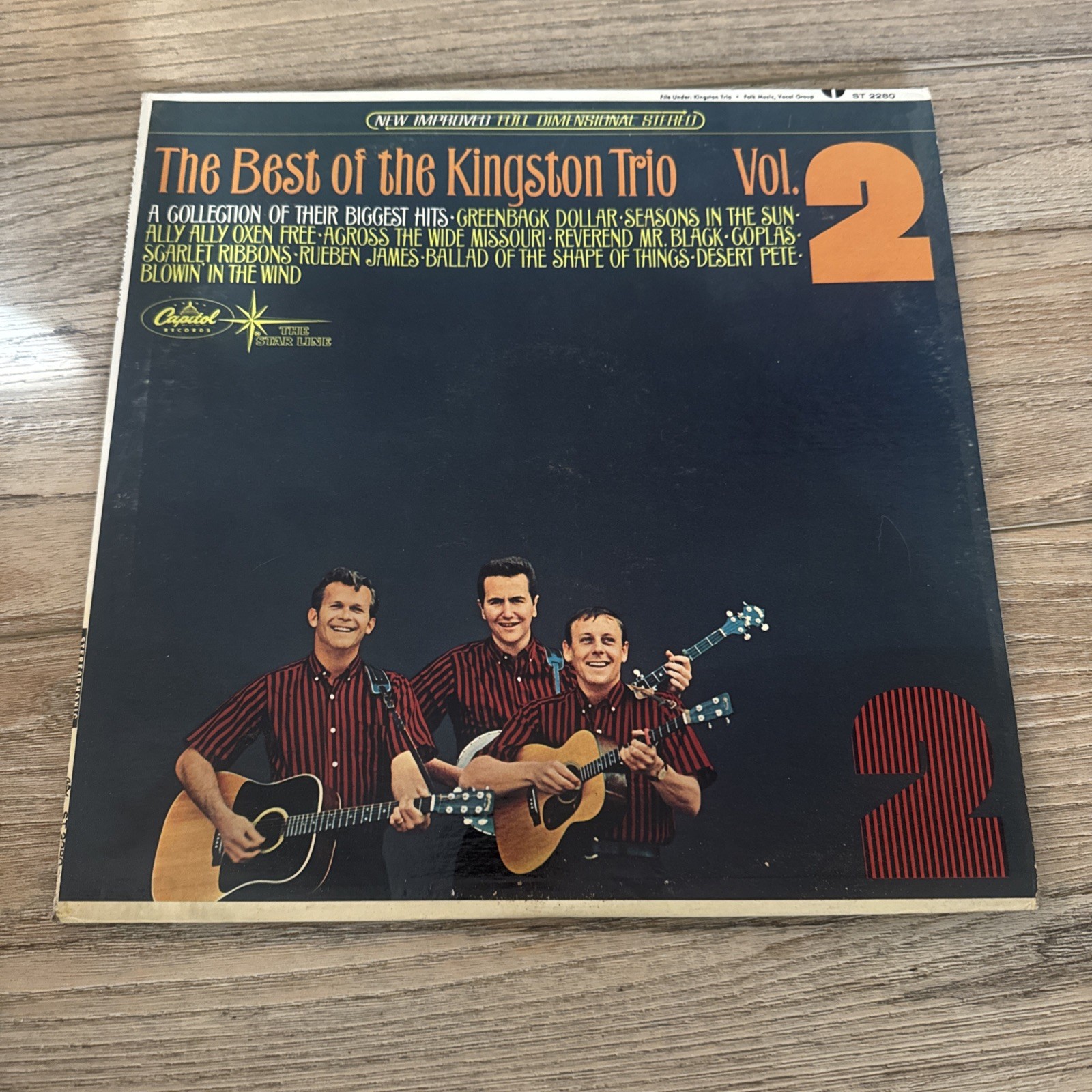 The Kingston Trio The Best of Vol 2 Record Album Vinyl LP 1965 Capitol T2280 VG