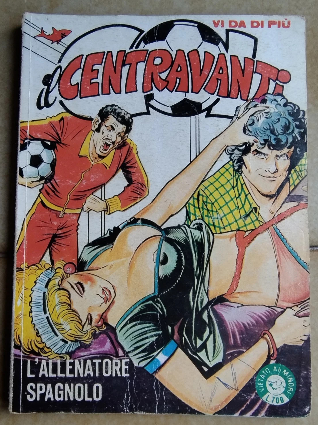 Fumetto Gol IL CENTRAVANTI n. 12 - L'allenatore spagnolo -Edifumetto -1983