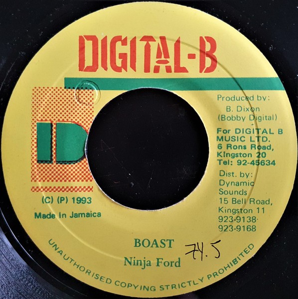 Ninja Ford - Boast (7") (Very Good Plus (VG+)) - 3657634668