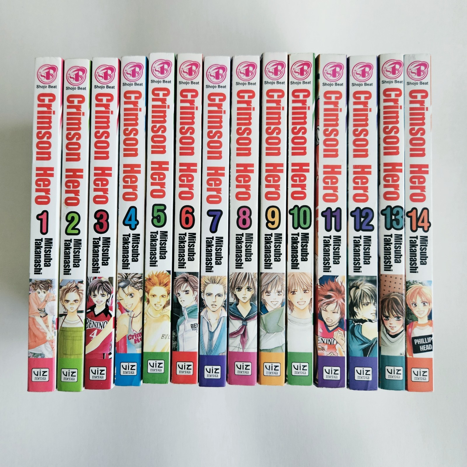 Crimson Hero Manga Volumi 1-14 Set Completo Inglese Mitsuba Takanashi VIZ Shojo
