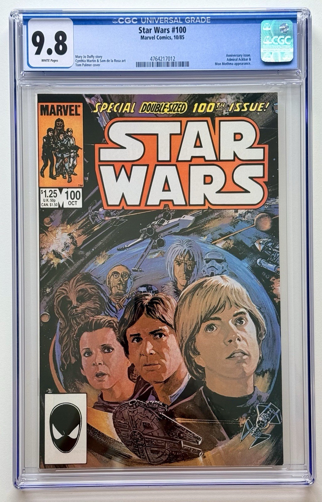 STAR WARS #100 ◉ CGC 9.8 * EPIC CLASSIC * MARVEL COMICS * 1985 * CUSTODIA NUOVA 👀