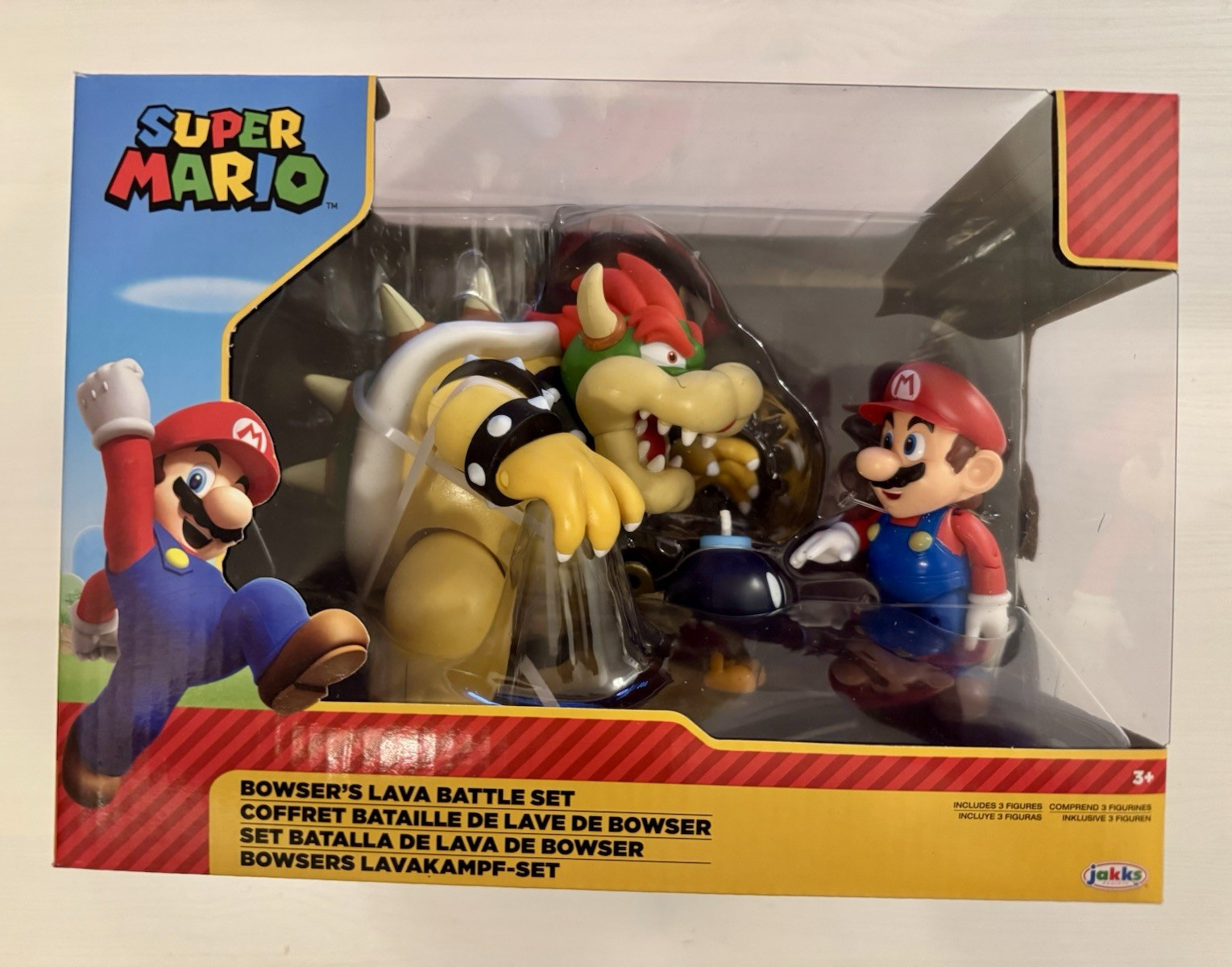 Super Mario Bowser’s Lava Battle Set – Nuovo e sigillato in fabbrica