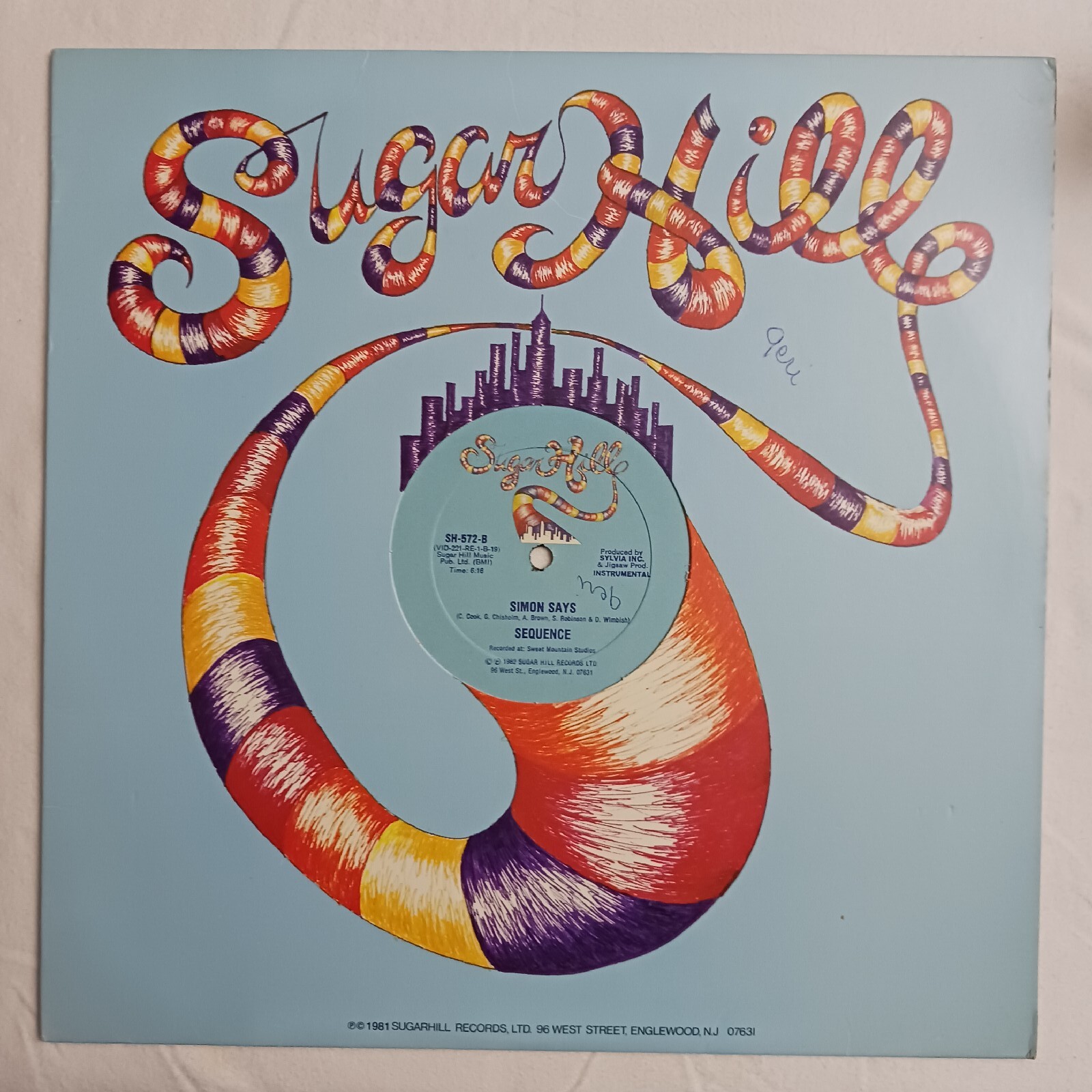 12" Single Record Vinyl Album Sequence " Simon Says" 1982 US SH-572 VG+