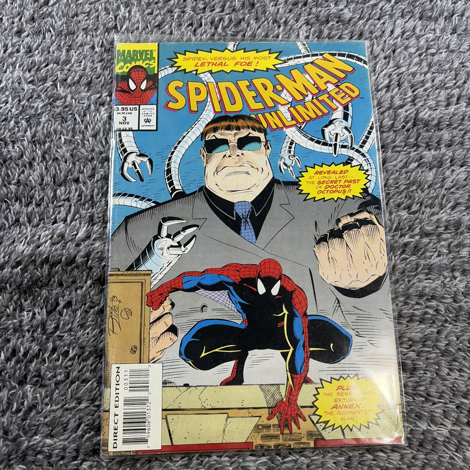 Marvel Comics Spider-Man Unlimited #3 Novembre 1993 Edizione Diretta