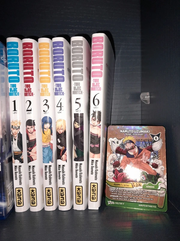 Tome boruto two blue vortex tome 1 a 6 avec carte naruto