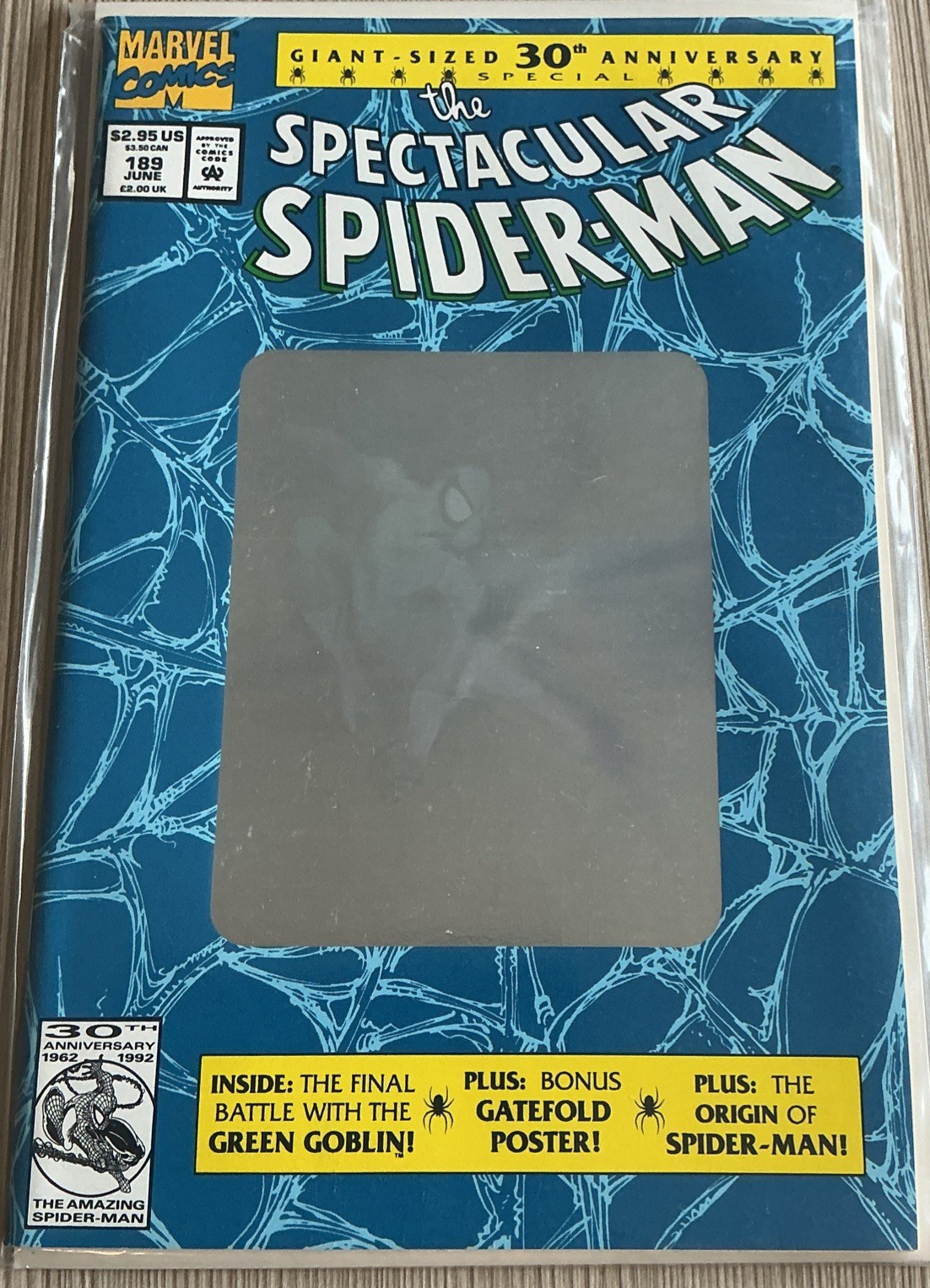 Spectacular Spider-Man #189 30th Anniversary(Silver) Hologram Steve Aoki Comic