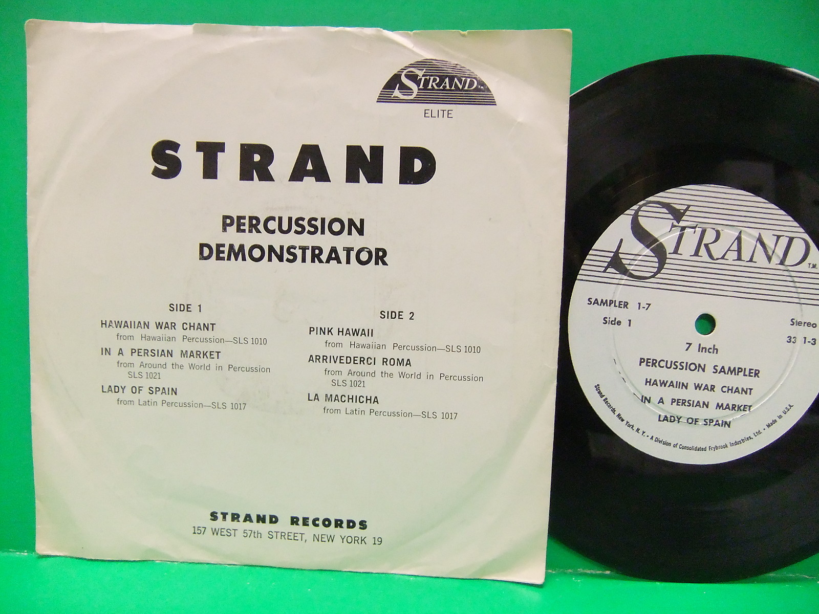 Strand Percussion Demonstrator 33 1/3  EP Strand Elite  Sampler 1-7 World