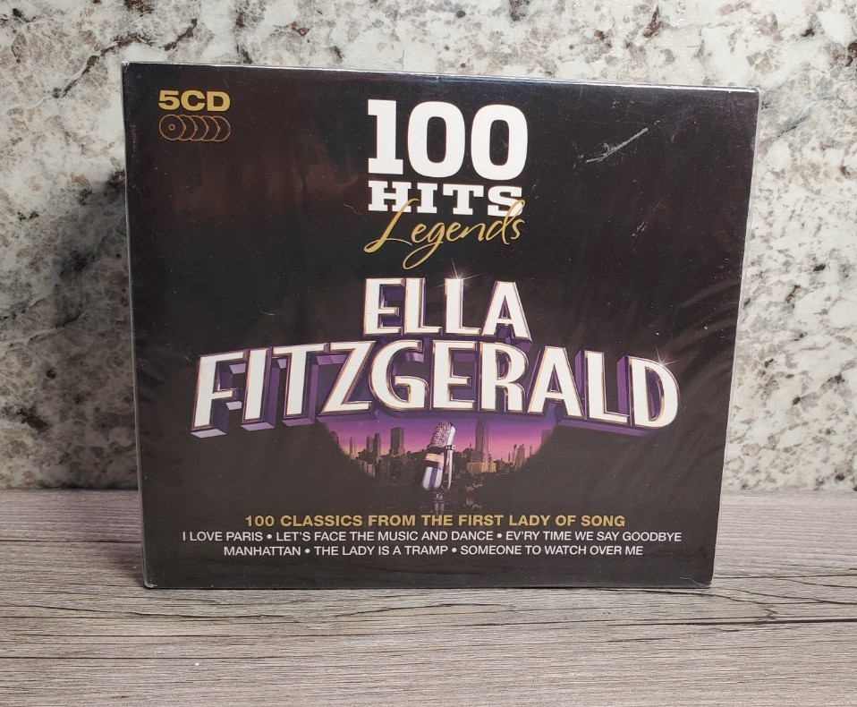 Ella Fitzgerald 100 Hits Legends 5 CD Set Box New Factory Sealed Jazz 100 Songs