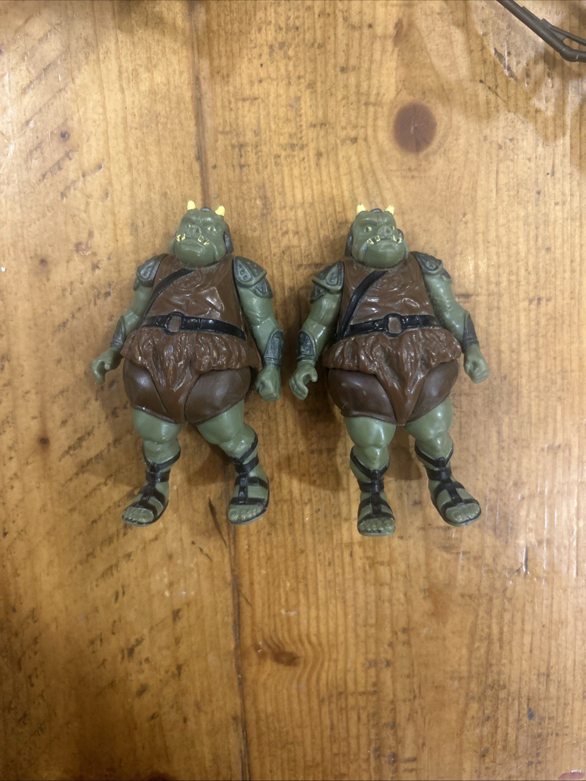 Lotto 2 figurine Kenner Star Wars Gamorrean Guard 1983 vintage