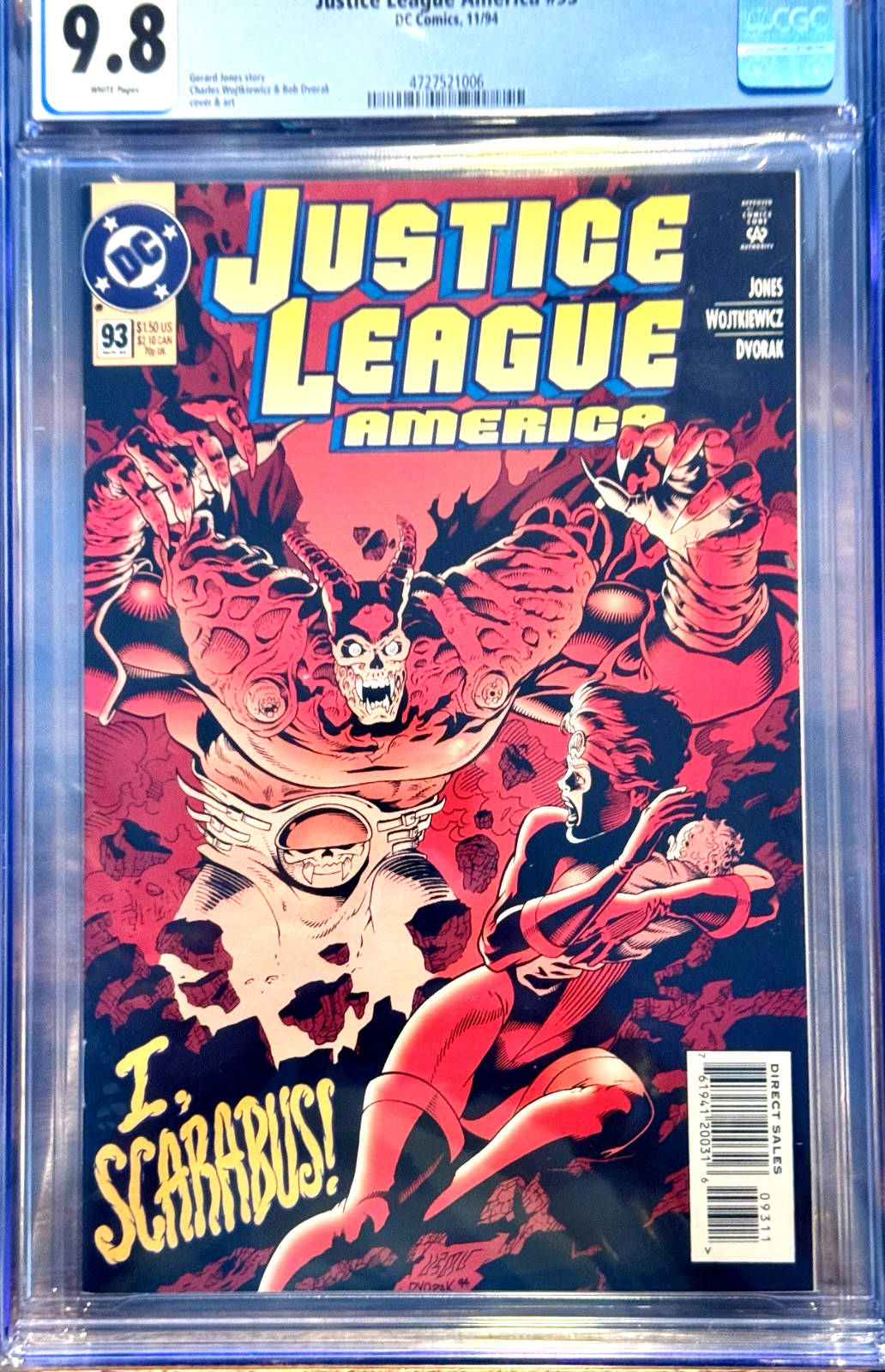 Justice League America #93 Multi-Pack DCU Variant CGC 9.8 WP 1994 DC Comics