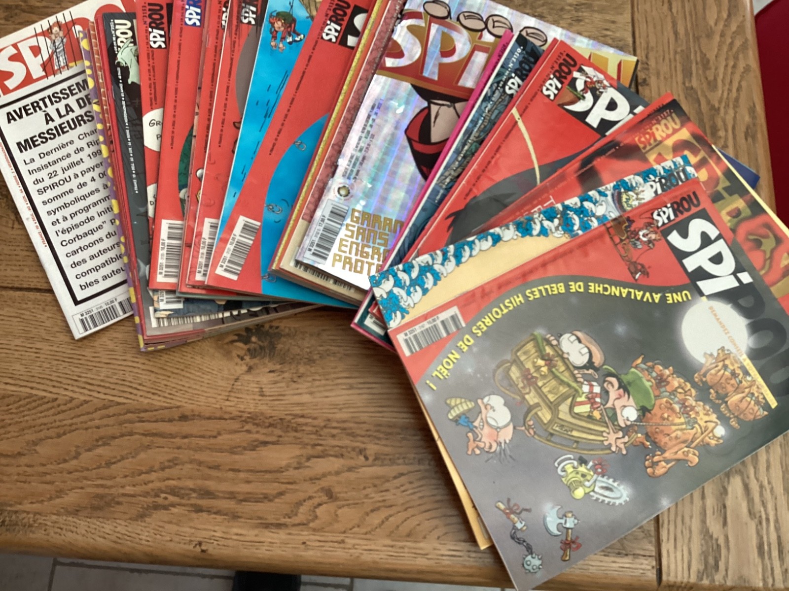 Lot de 28 revues Spirou 1998
