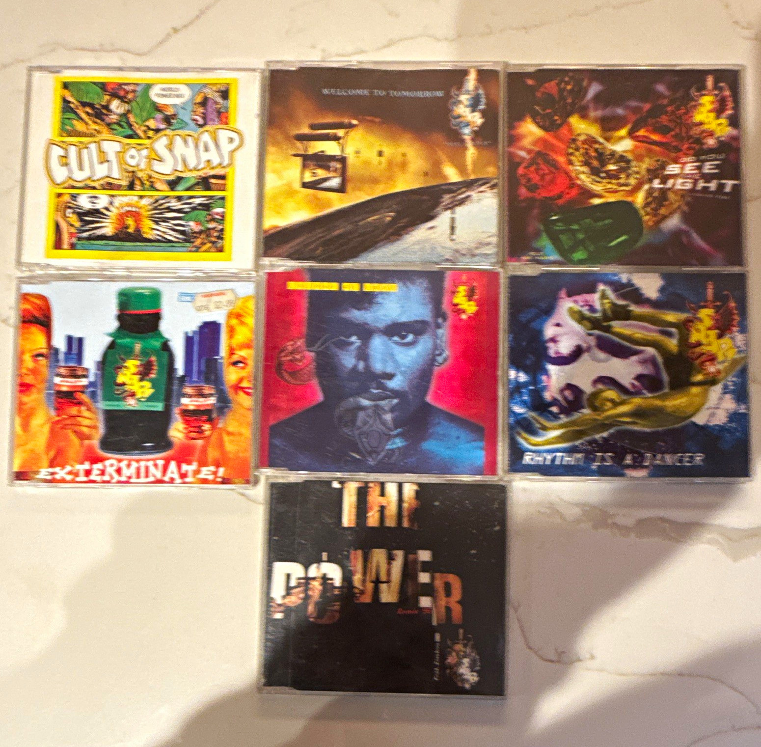 Snap CD Singles x7 Rhythm Is a Dancer The Power 96 Exterminate Cult of Snap 