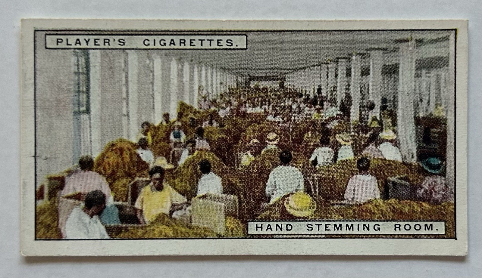Player’s Tobacco Card Hand Stemming Room Factory Scene #17 CC5 