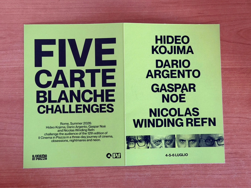 Hideo Kojima 2026 Five carte Blanche challenges