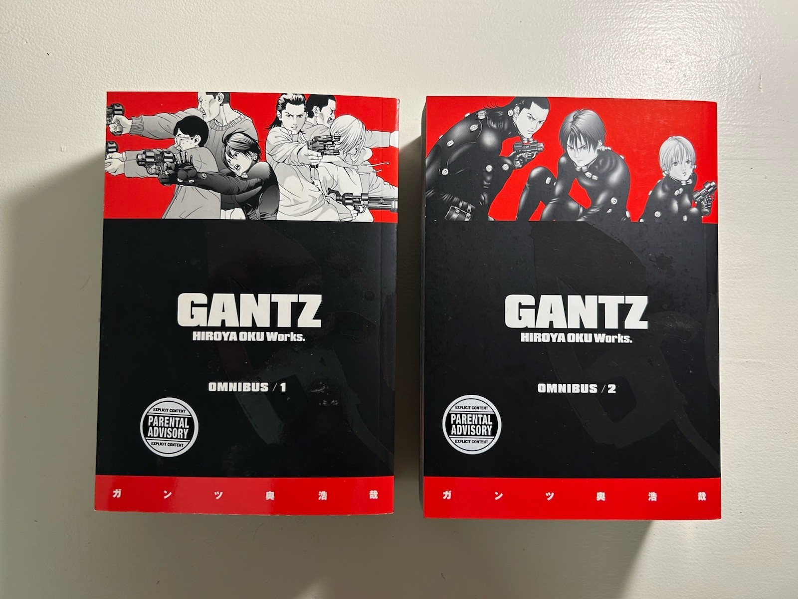 Gantz Omnibus Manga Lotto Vol 1 e 2 Dark Horse Inglese Hiroya Oku