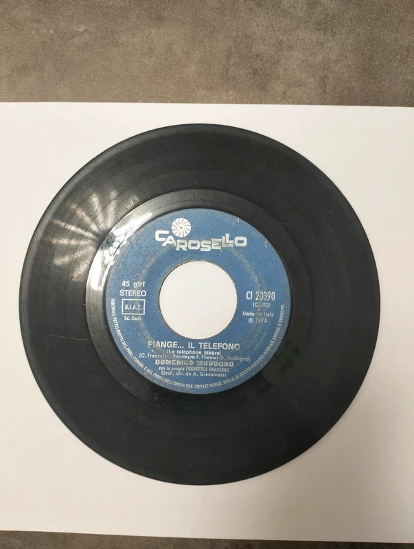 Vinile Domenico Modugno (Piange il telefono / L'avventura)