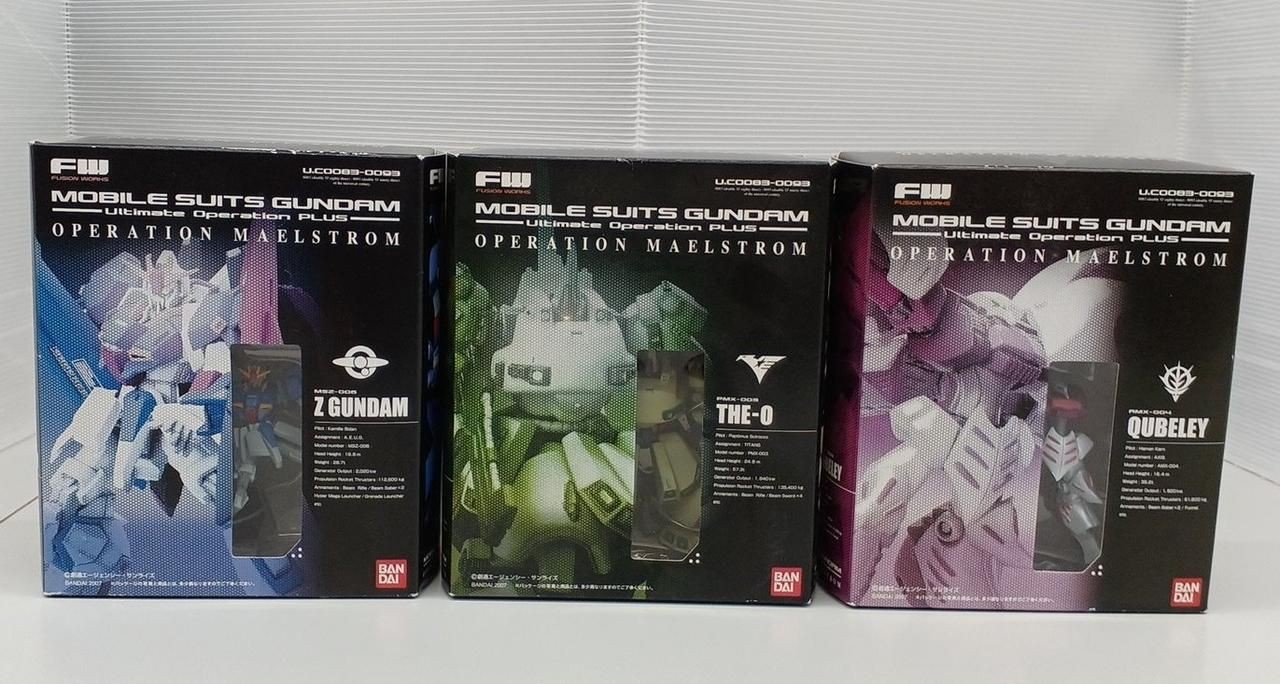 BANDAI Mobile Suit Z Gundam FW Mailstrom Operation 3-piece Set Used
