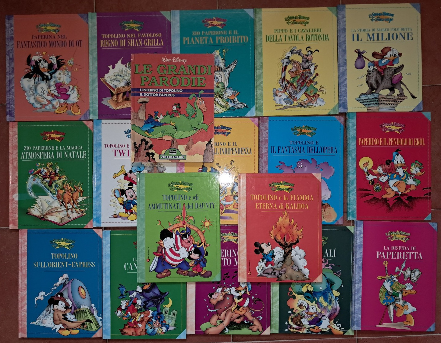 GRANDI PARODIE DISNEY lotto di 18 volumi cartonati