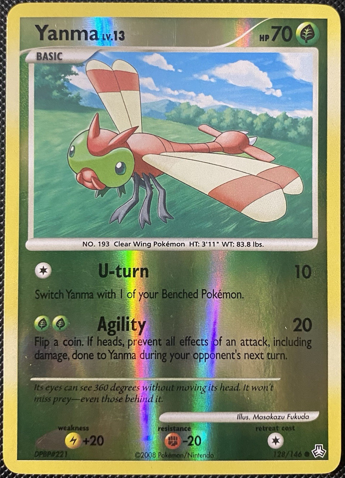 Yanma 128/146 Legends Awakened Reverse Holo LP Pokémon