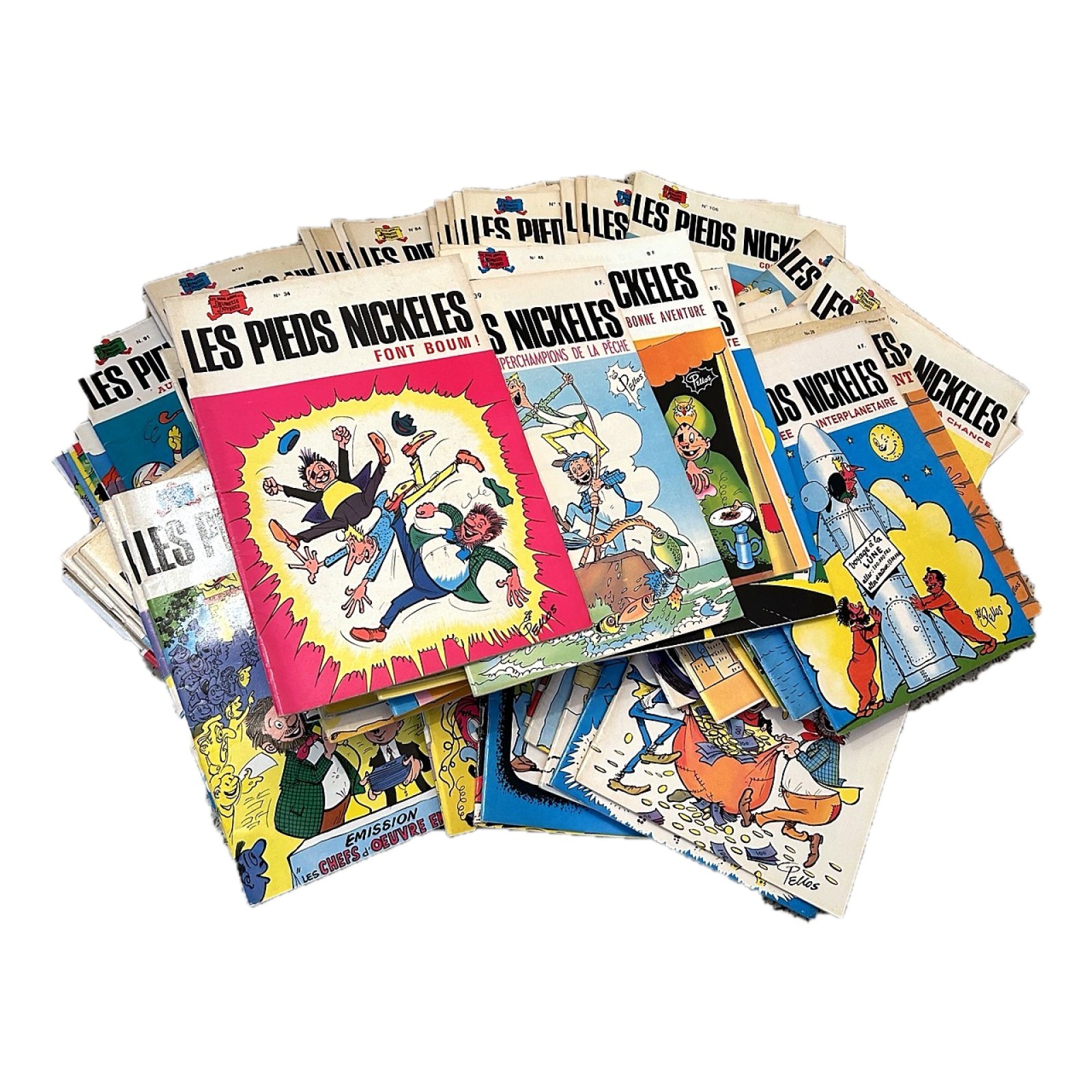 Lot 83 BD Les Pieds Nickelés Pellos Jeunesse Joyeuse SPE n°18 à 114