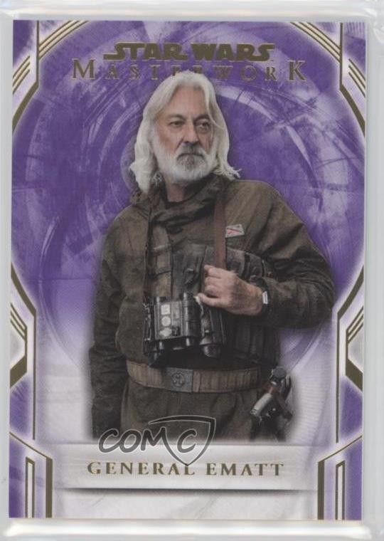 2018 Topps Star Wars Masterwork Purple 41/50 Major Ematt General Ematt #99 2r7