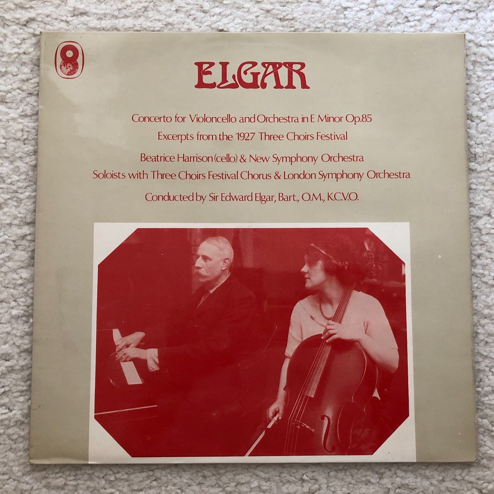 WORLD  SH 175       Elgar Cello Concerto,  Beatrice Harrison /  Elgar Conducts