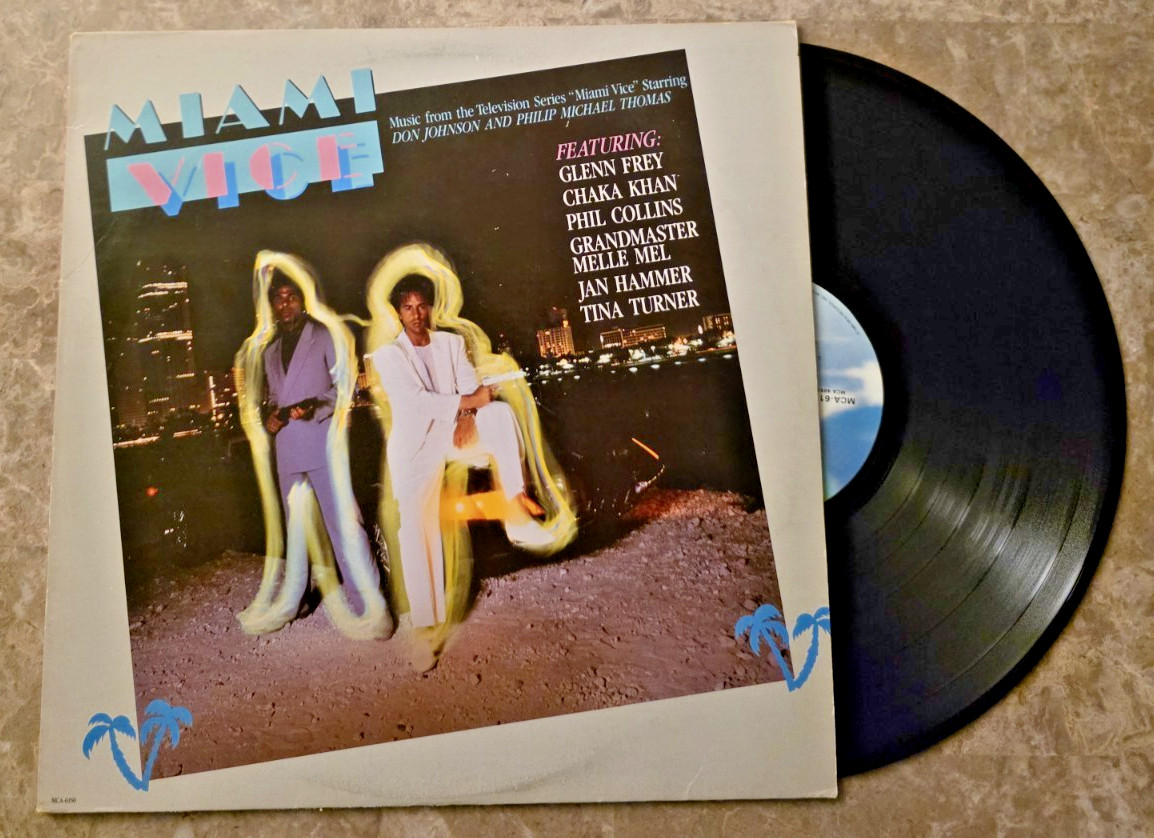 MIAMI VICE Music from the Television Series Soundtrack Vinyl Record LP 1985