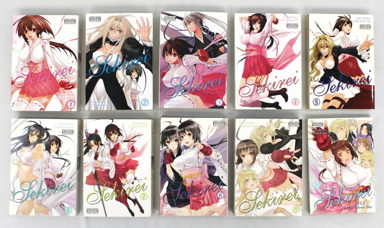 Sekirei by Sakurako Gokurakuin Vol 1-10 Manga Inglese Completo Yen Press Fuori Produzione