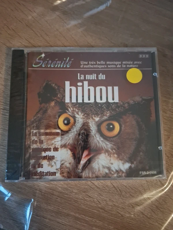Cd neuf sérénité la nuit du hibou relaxation méditation